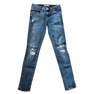 LEVI 711 SKINNY MID RISE JEANS 25”